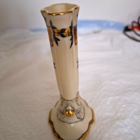 A Vintage Noritake Japanese Bud Vase Hand Painted Bird Motif Collectible - Picture 5 of 12